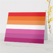 Lesbische Pride-vlag Kaart (Gele Bloem)