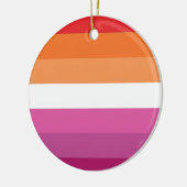 Lesbische Pride-vlag Keramisch Ornament (Links)