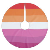 Lesbische Pride-vlag Kerstboom Rok (Voorkant)