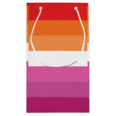 Lesbische Pride-vlag Klein Cadeauzakje (Achterkant)