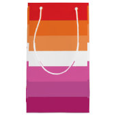 Lesbische Pride-vlag Klein Cadeauzakje (Voorkant)