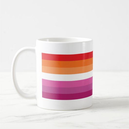 Lesbische Pride-vlag Koffiemok (Links)