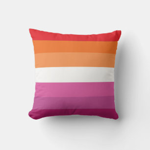 Lesbische Pride-vlag Kussen