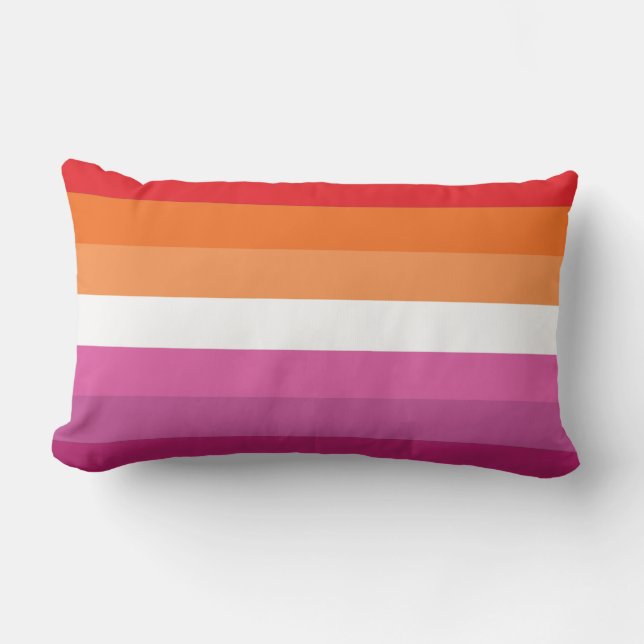 Lesbische Pride-vlag Kussen (Voorkant)