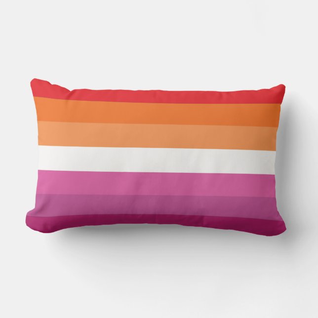 Lesbische Pride-vlag Kussen (Voorkant)