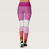 Lesbische Pride-vlag Leggings (Achterkant)
