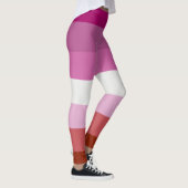 Lesbische Pride-vlag Leggings (Rechts)