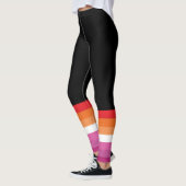 Lesbische Pride-vlag Leggings (Links)