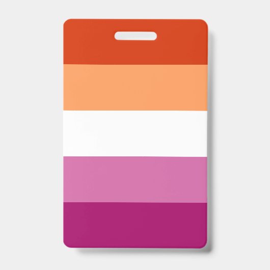 Lesbische Pride Vlag LGBTQ Badge (Voorzijde)