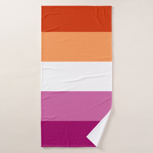 Lesbische Pride Vlag LGBTQ Badhanddoek (Badhanddoek)