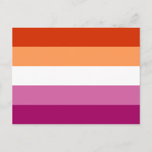 Lesbische Pride Vlag LGBTQ Briefkaart