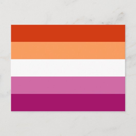 Lesbische Pride Vlag LGBTQ Briefkaart (Voorkant)