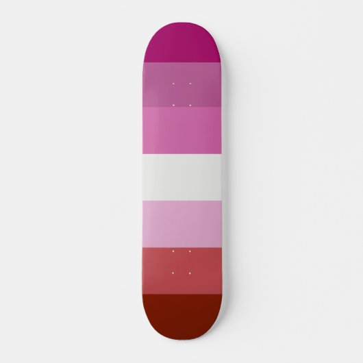 Lesbische Pride Vlag LGBTQ Persoonlijk Skateboard (Voorkant)