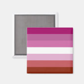 Lesbische Pride-vlag Magneet (Voorkant / Achterkant)