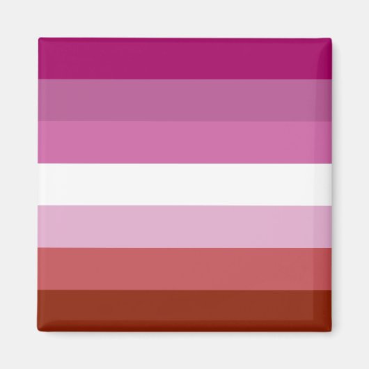 Lesbische Pride-vlag Magneet (Voorkant)