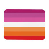 Lesbische Pride-vlag Magneet (Horizontaal)