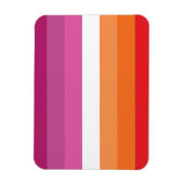 Lesbische Pride-vlag Magneet (Verticaal)
