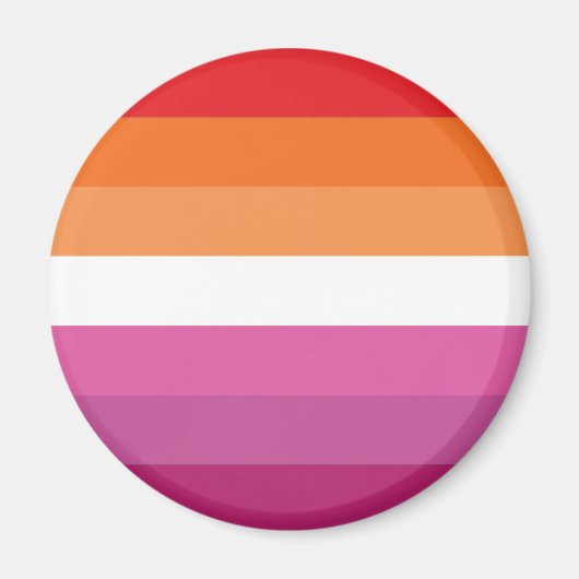 Lesbische Pride-vlag Magneet (Voorkant)