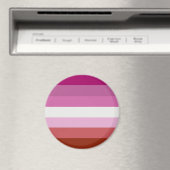 Lesbische Pride-vlag Magneet (Insitu (Vaatwasser))