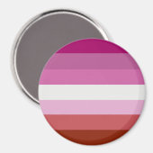 Lesbische Pride-vlag Magneet (Voorkant / Achterkant)