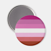 Lesbische Pride-vlag Magneet (Voorkant / Achterkant)