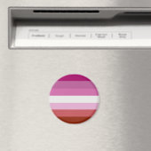 Lesbische Pride-vlag Magneet (Insitu (Vaatwasser))