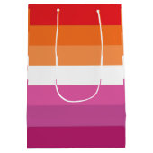 Lesbische Pride-vlag Medium Cadeauzakje (Achterkant)