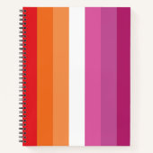 Lesbische Pride-vlag Notitieboek (Voorkant)