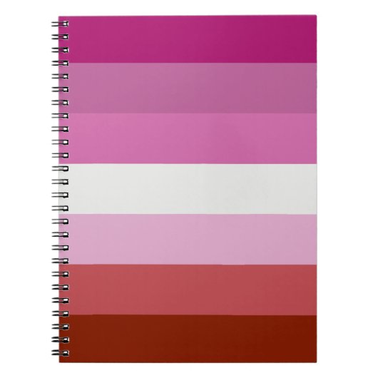 Lesbische Pride-vlag Notitieboek (Voorkant)