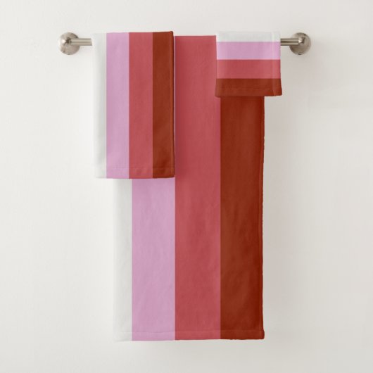 Lesbische Pride-vlag (Oorsprong) Bad Handdoek (Insitu)