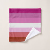Lesbische Pride-vlag (Oorsprong) Bad Handdoek (Wasdoekje)