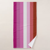Lesbische Pride-vlag (Oorsprong) Badhanddoek (Badhanddoek)