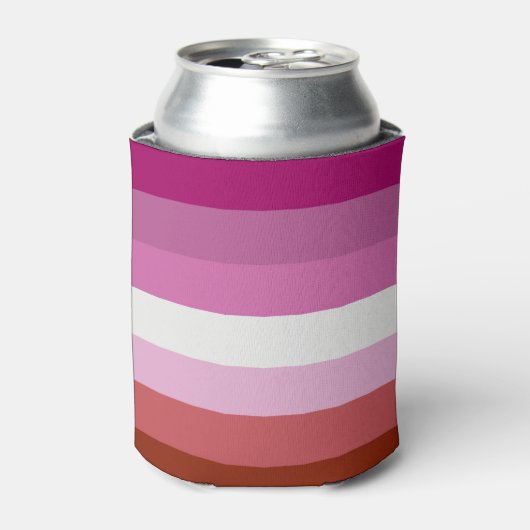Lesbische Pride-vlag (Oorsprong) Blikjeskoeler (Blikje Voorkant)