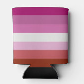 Lesbische Pride-vlag (Oorsprong) Blikjeskoeler (Achterkant)