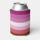 Lesbische Pride-vlag (Oorsprong) Blikjeskoeler (Blikje Achterkant)