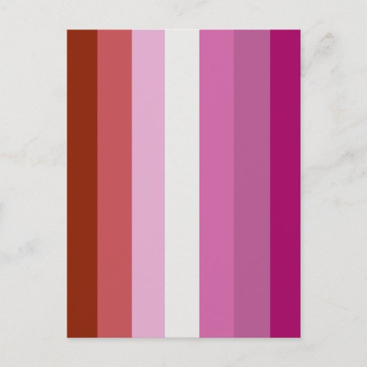 Lesbische Pride-vlag (Oorsprong) Briefkaart (Voorkant)