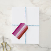 Lesbische Pride-vlag (Oorsprong) Cadeaulabel (Met Touw)
