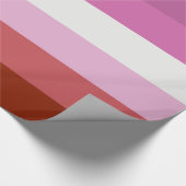 Lesbische Pride-vlag (Oorsprong) Cadeaupapier (Hoek)