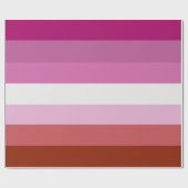 Lesbische Pride-vlag (Oorsprong) Cadeaupapier (Vlak)