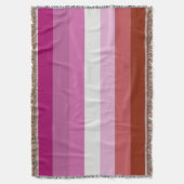 Lesbische Pride-vlag (Oorsprong) Deken (Voorkant Verticaal)
