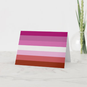 Lesbische Pride-vlag (Oorsprong) Feestdagen Kaart
