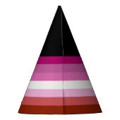 Lesbische Pride-vlag (Oorsprong) Feesthoedjes (Achterkant)