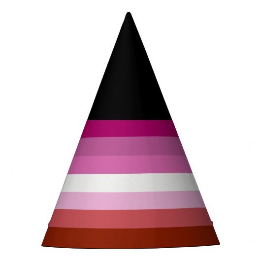 Lesbische Pride-vlag (Oorsprong) Feesthoedjes (Voorkant)