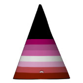 Lesbische Pride-vlag (Oorsprong) Feesthoedjes (Rechts)