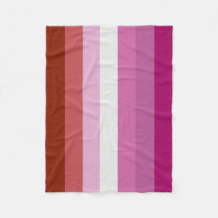 Lesbische Pride-vlag (Oorsprong) Fleece Deken