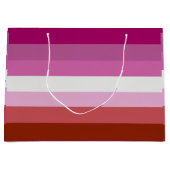 Lesbische Pride-vlag (Oorsprong) Groot Cadeauzakje (Voorkant)
