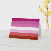 Lesbische Pride-vlag (Oorsprong) Kaart (Gele Bloem)