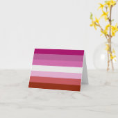 Lesbische Pride-vlag (Oorsprong) Kaart (Gele Bloem)