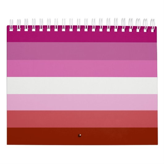 Lesbische Pride-vlag (Oorsprong) Kalender (Hoes)