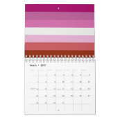 Lesbische Pride-vlag (Oorsprong) Kalender (Mar 2027)